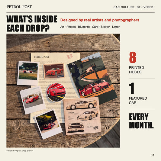 What's inside each drop. Designed by real artists and photographers.